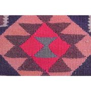 1970s Vintage Turkish Hand-Knotted Wool Cotton Pink Runner Rug 91x312