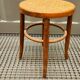 Wooden cane stool