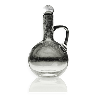 Carafe en verre bubble noir