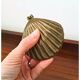 Boîte vintage en laiton en forme de coquillage