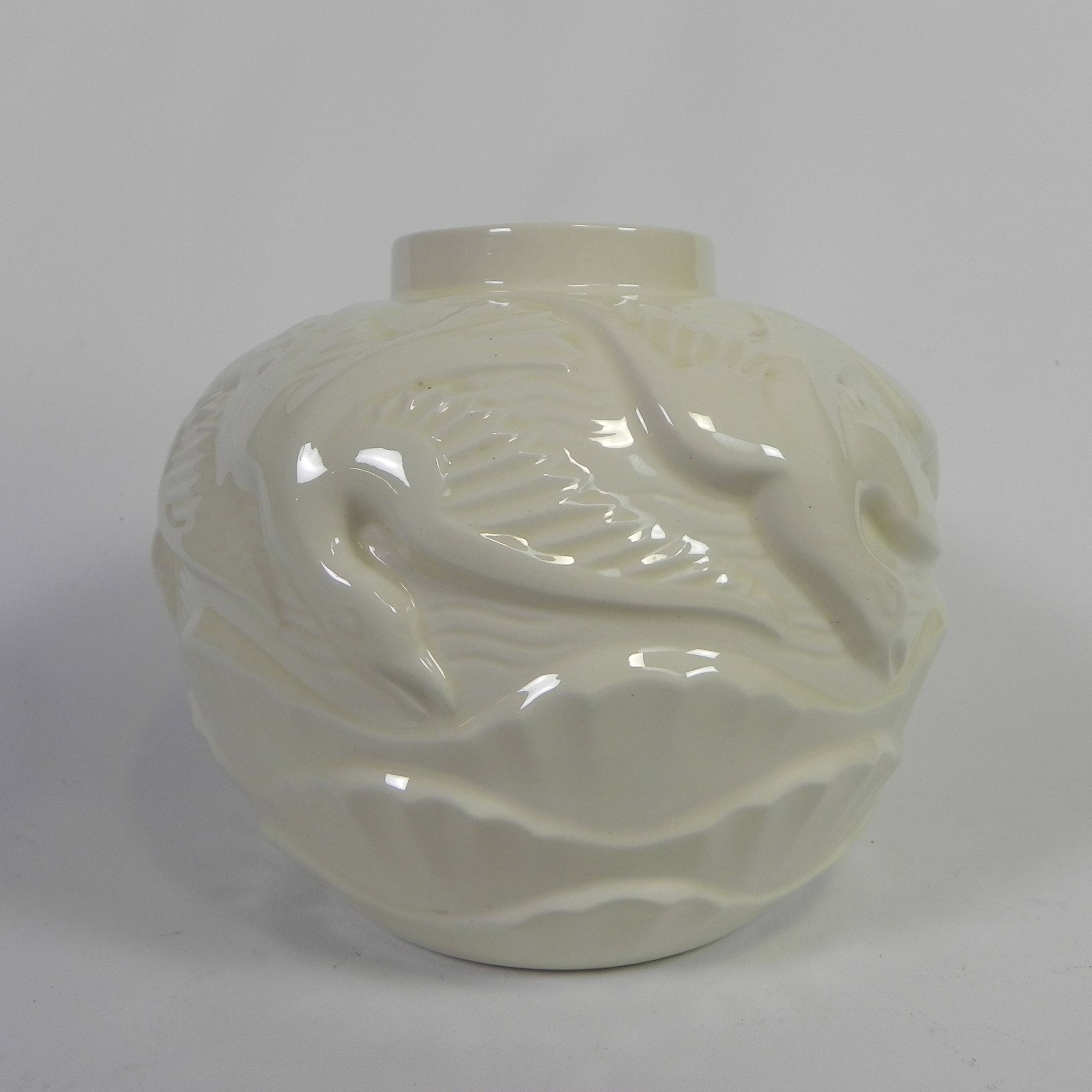 Art Deco vase Les Mouettes by Charles Catteau, 1930s