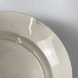 Set of 6 flat plates "English style" blue, Lunéville