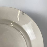 Set of 6 flat plates "English style" blue, Lunéville