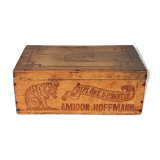 Advertising wooden box