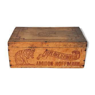 Advertising wooden box