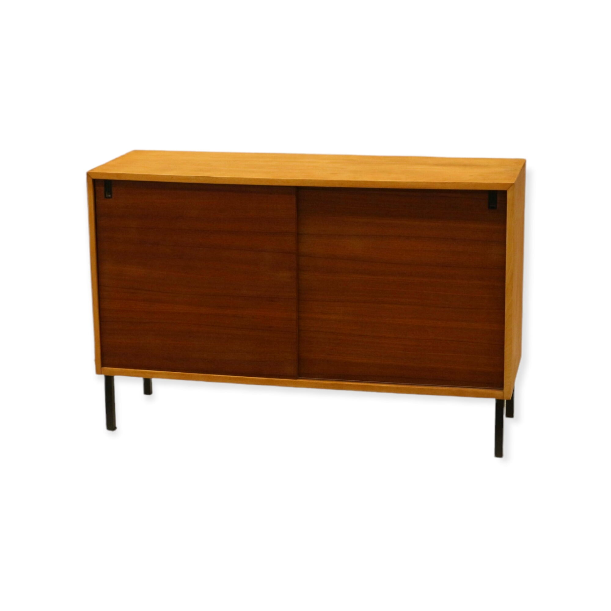 Vintage sideboard with sliding doors made in the 60s