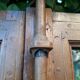 Glass window h141xl263 in oak 4 leaves