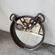 Brutalist mirror with metal chain from the 50s