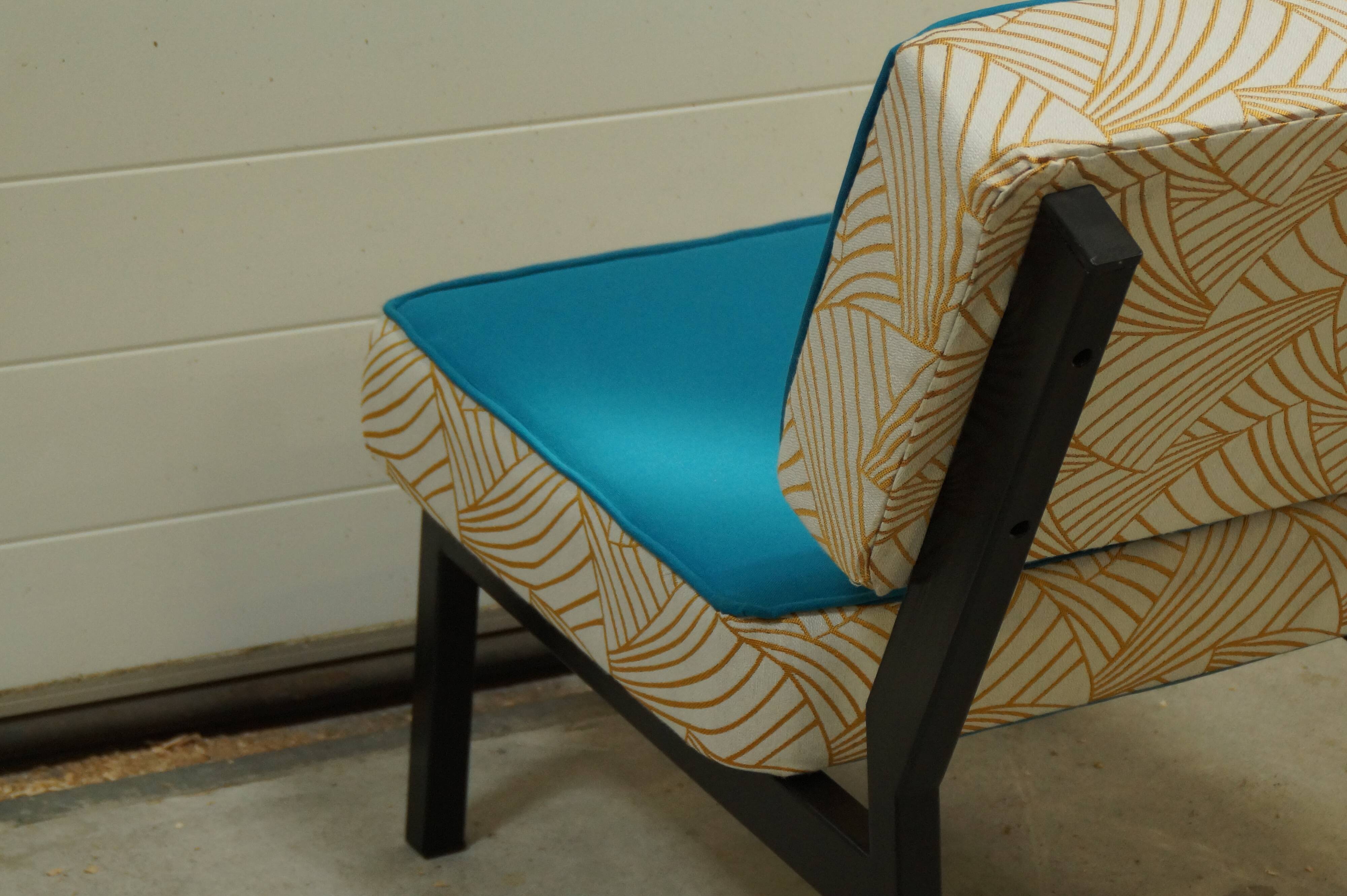 Restored vintage armchair