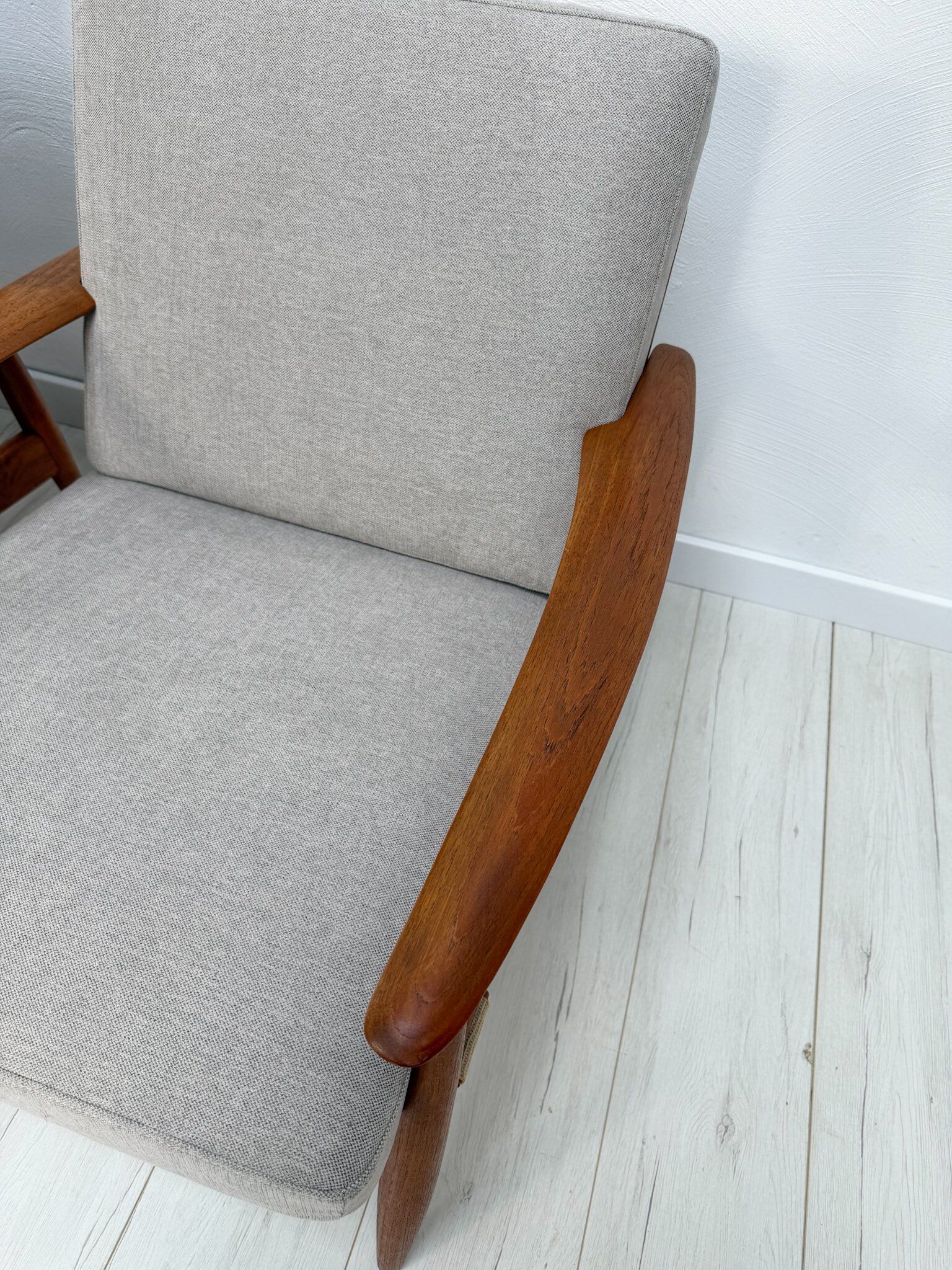 1960s vintage Danish mid-century teak armchair