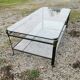 Wrought iron coffee table