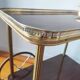 Vintage bar cart rolling serving trolley