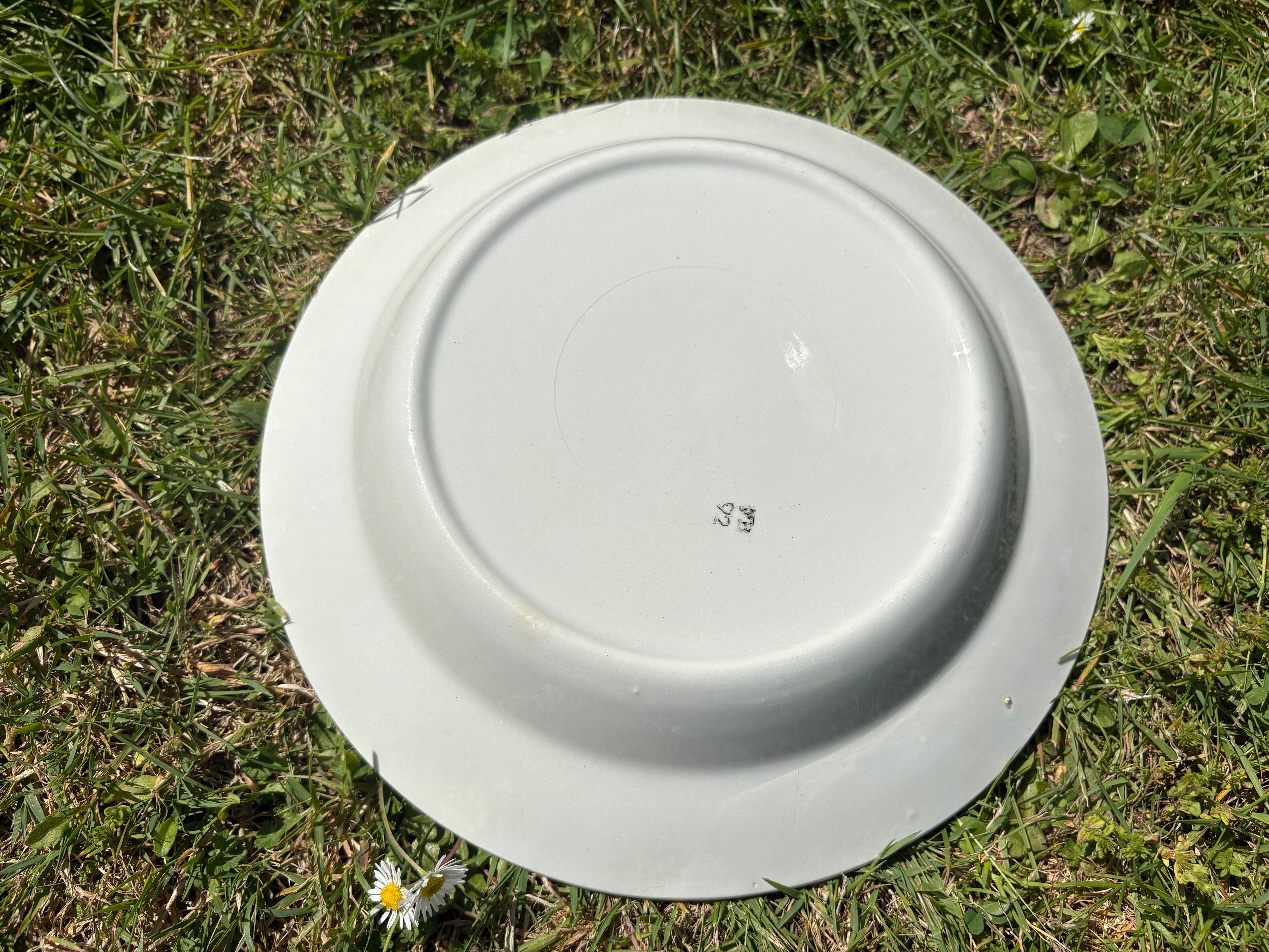 Shallow round plate Badonviller