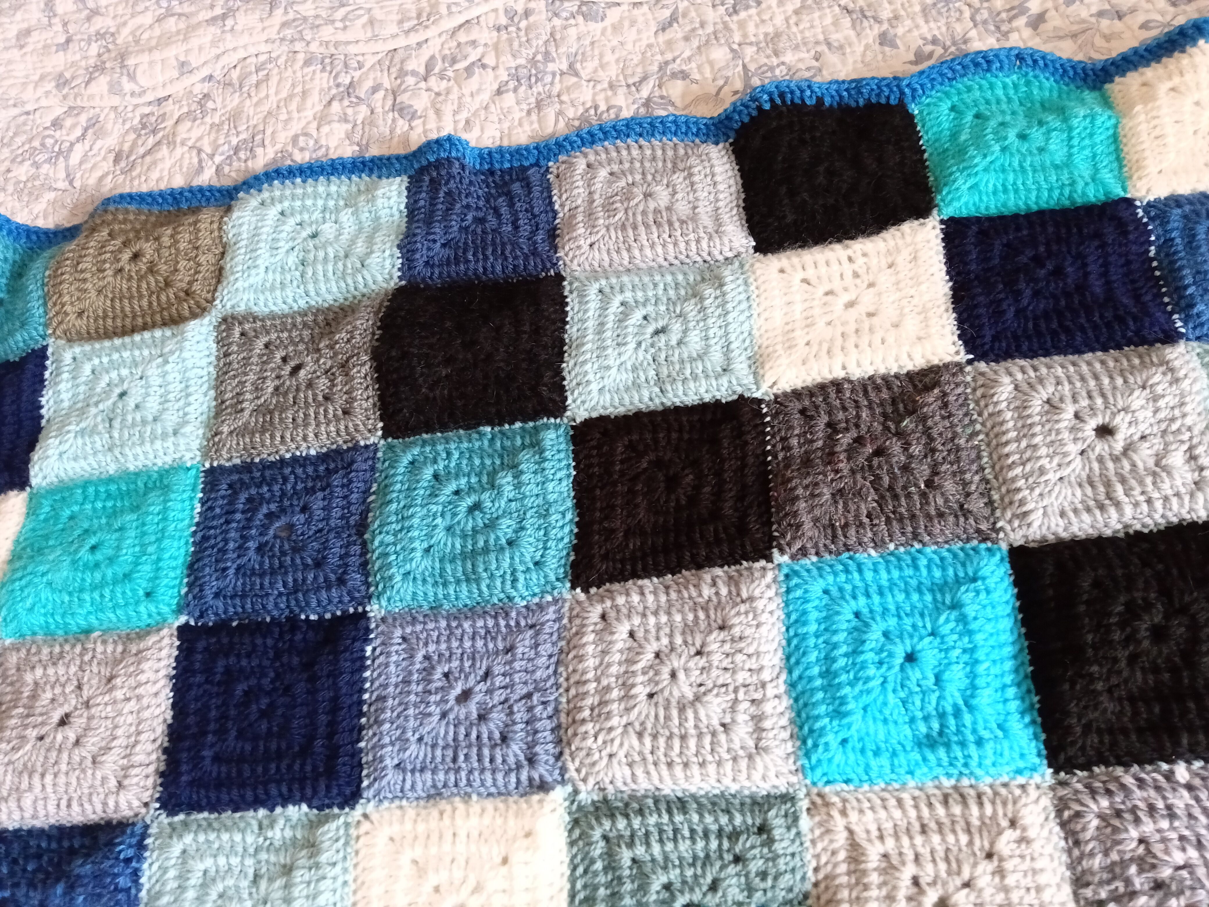 Vintage patchwork throw