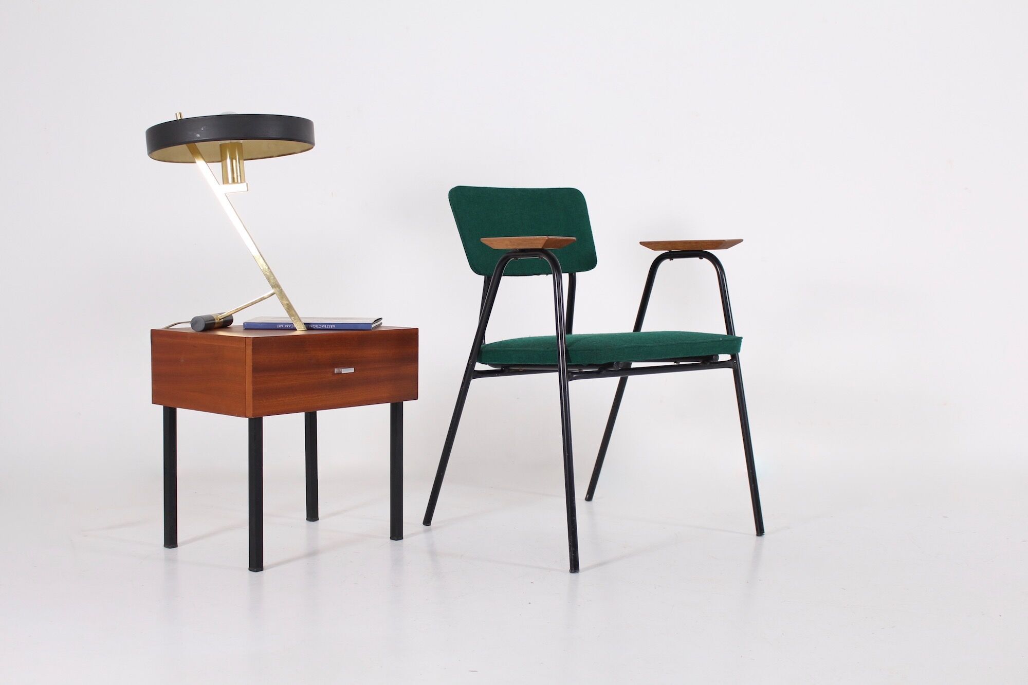 Pair of bedside tables by Pierre Guariche night tables