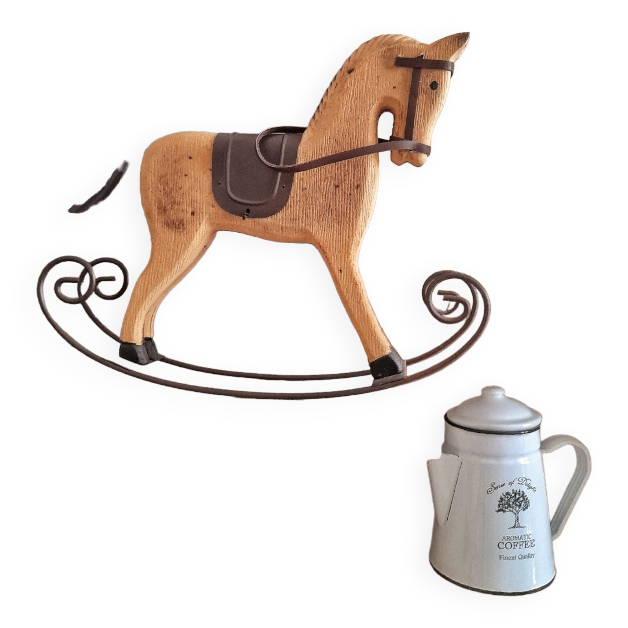 Shabby rocking horse
