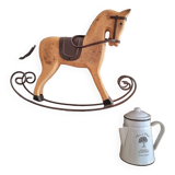 Cheval shabby bascule