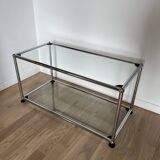 Table basse / Etagère USM Haller en verre