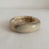 Vintage Alabaster Round Ashtray