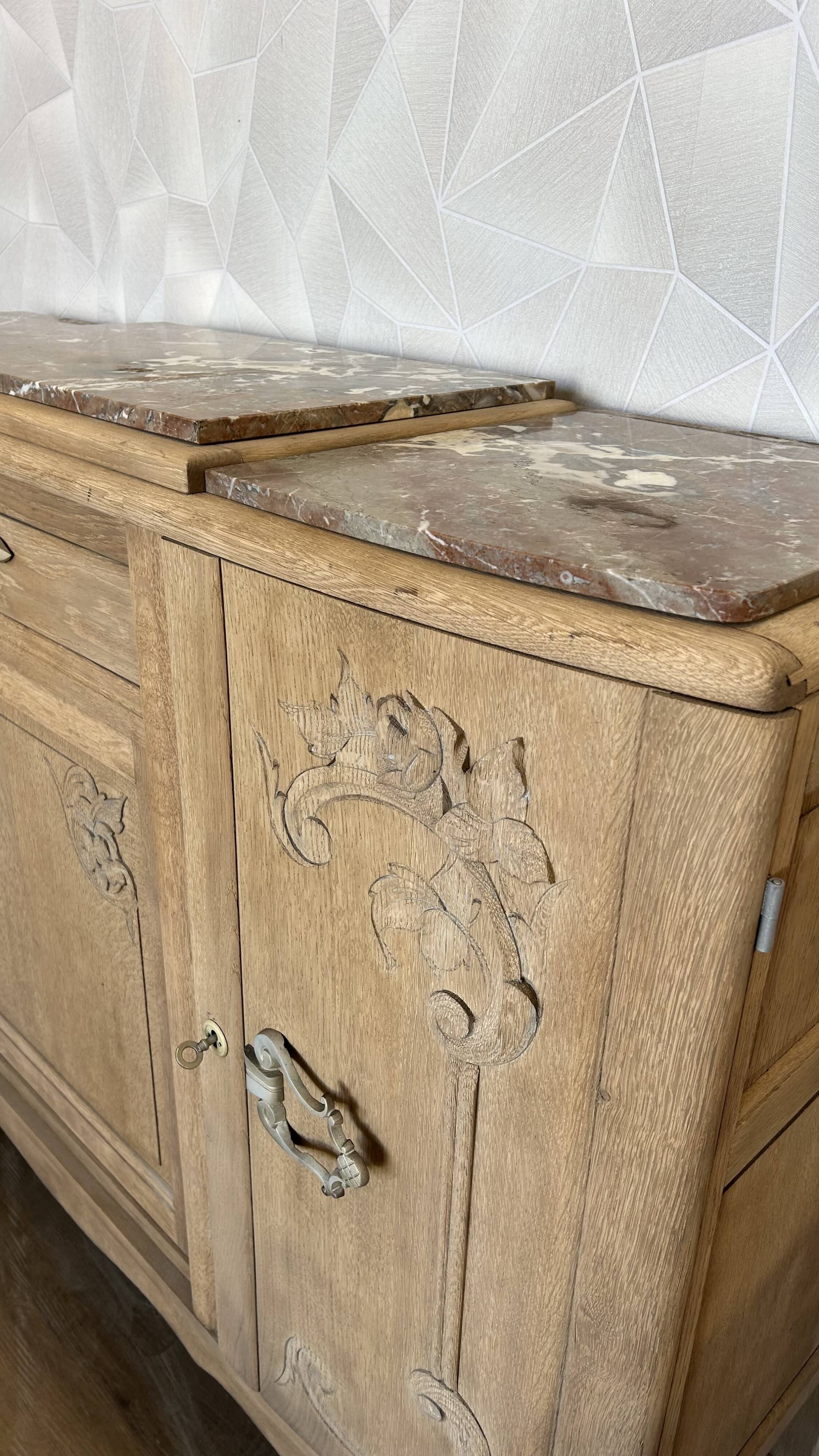 1950s Art Deco airbrushed sideboard