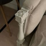Antique Directoire style sofa in wood and fabric