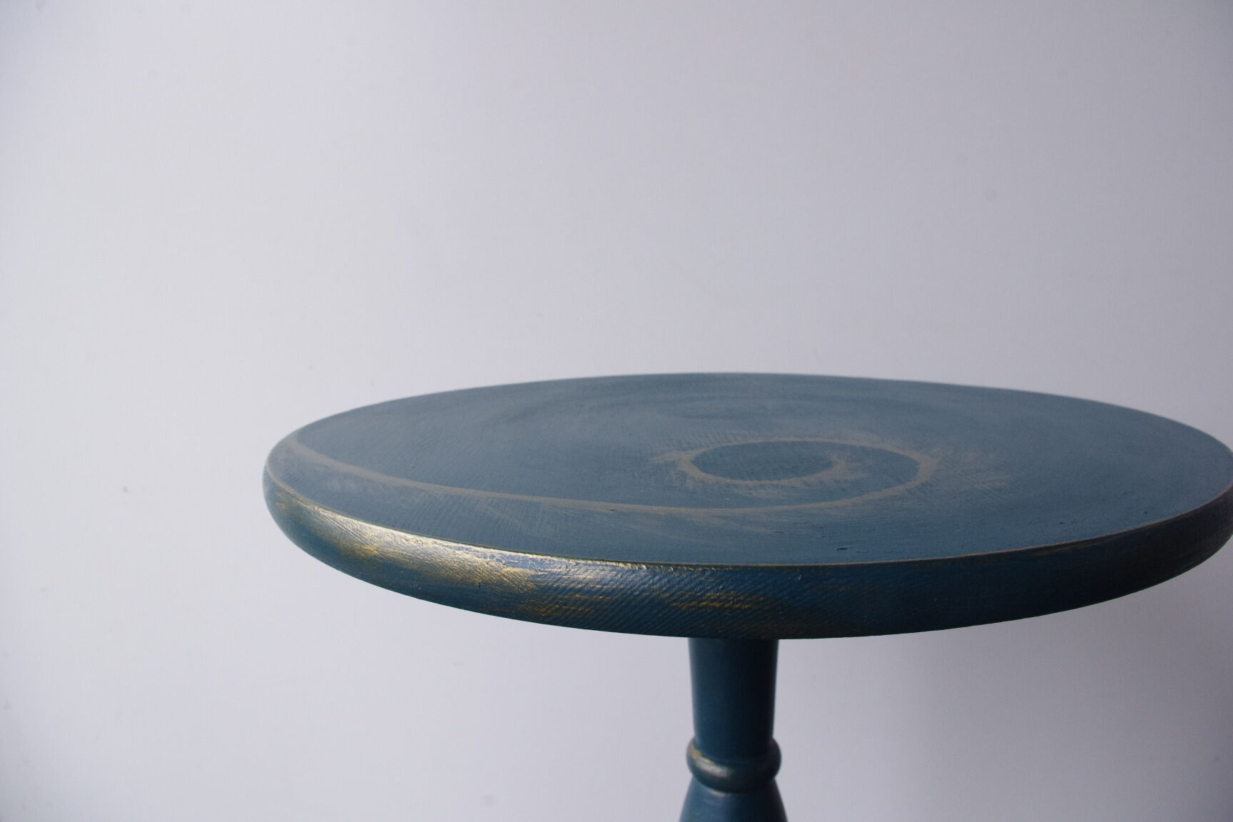 Blue wooden table