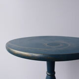 Blue wooden table