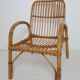 1960s rattan armchair