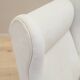 White armchair, Italian design, 1980s, production: Italy