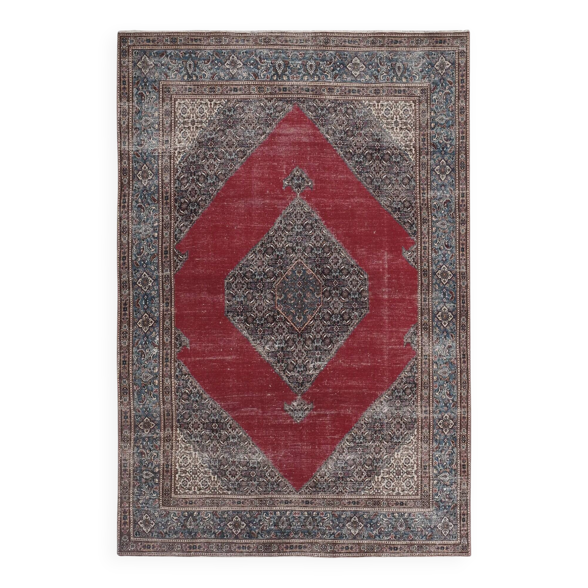Vintage Turkish handmade rug 215x323 cm