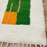 Traditional handmade pure wool Berber rug size 150 x 250 cm.
