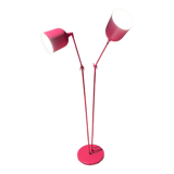 Design floor lamp TWIN pink metal