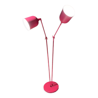 Design floor lamp TWIN pink metal