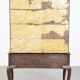 Early 18th century English oak chest on stand/ highboy