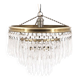 Crystal and brass tassel chandelier, 1930s