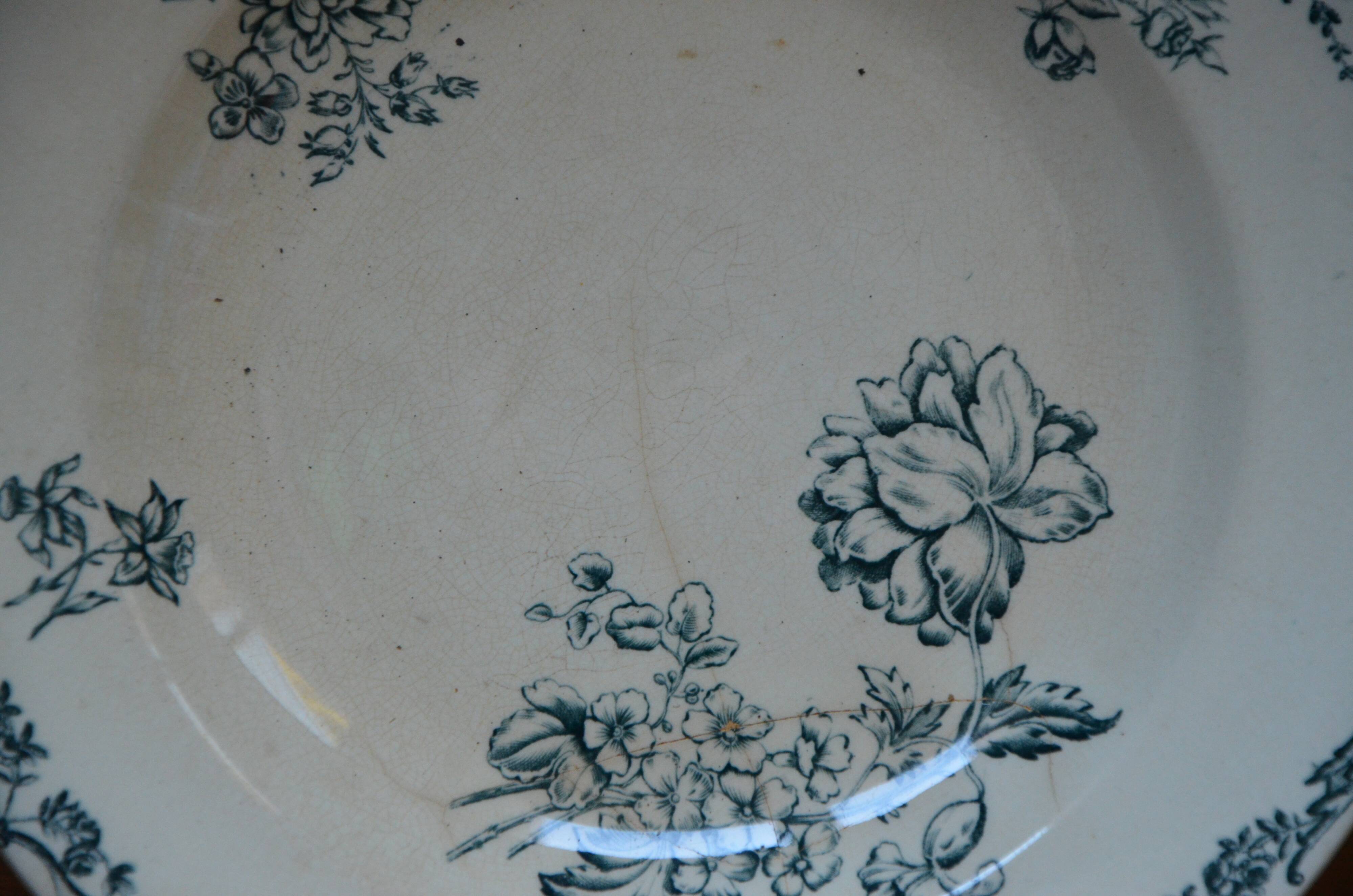 Lot 6 plates old creves Saxony