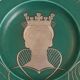 Plate Wilhelm Kage "ARGENTA" Gustavsberg Sweden 1940s. Signed