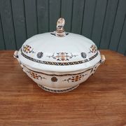 Large antique soup tureen Gien