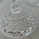 Bonbonnière, sugar bowl Crystal d'Arques