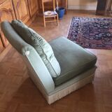 Pairs of armchairs with fringes