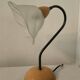 Vintage lamp from the 80s in wood and metal
