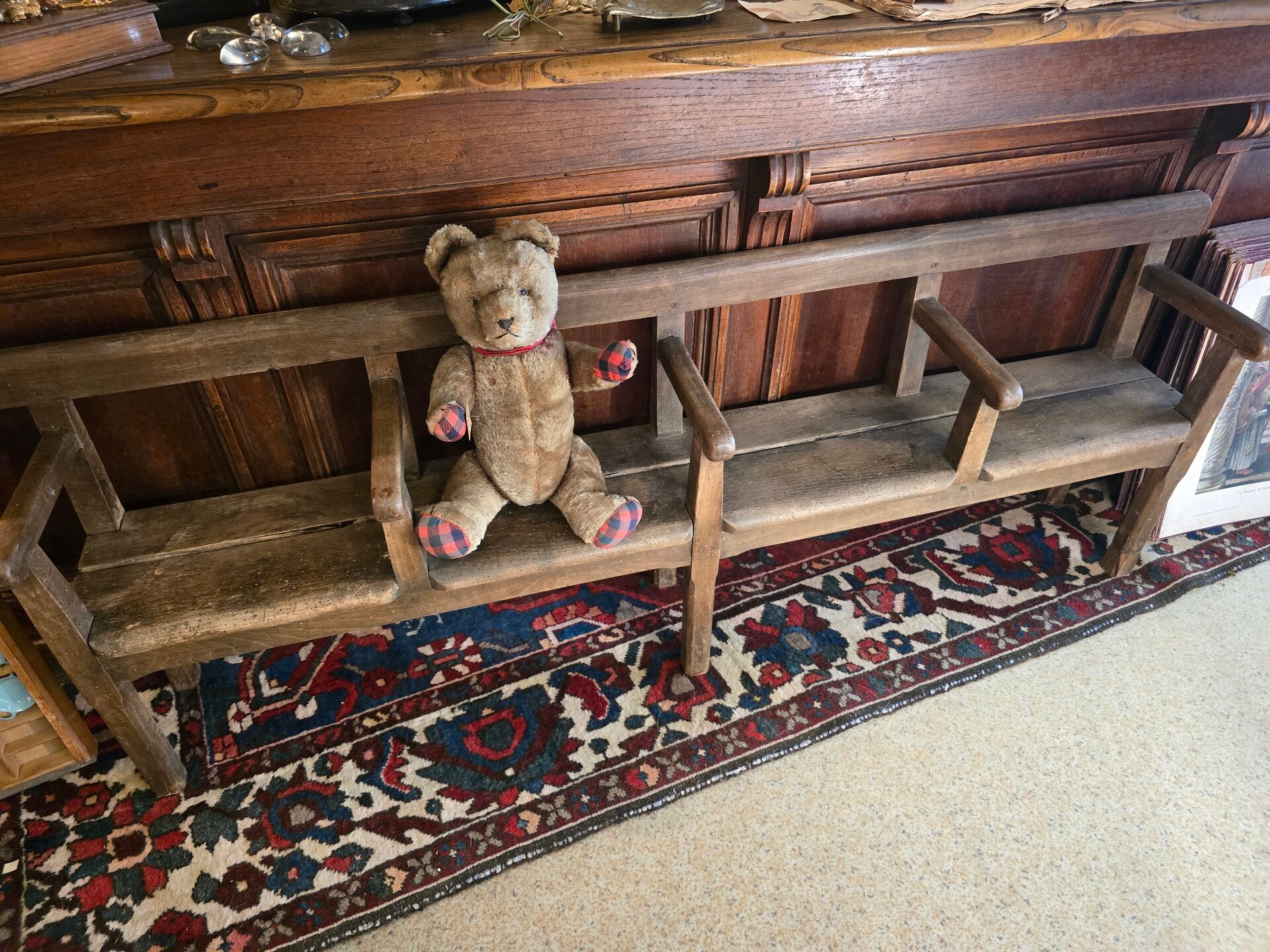 Children's wooden bench