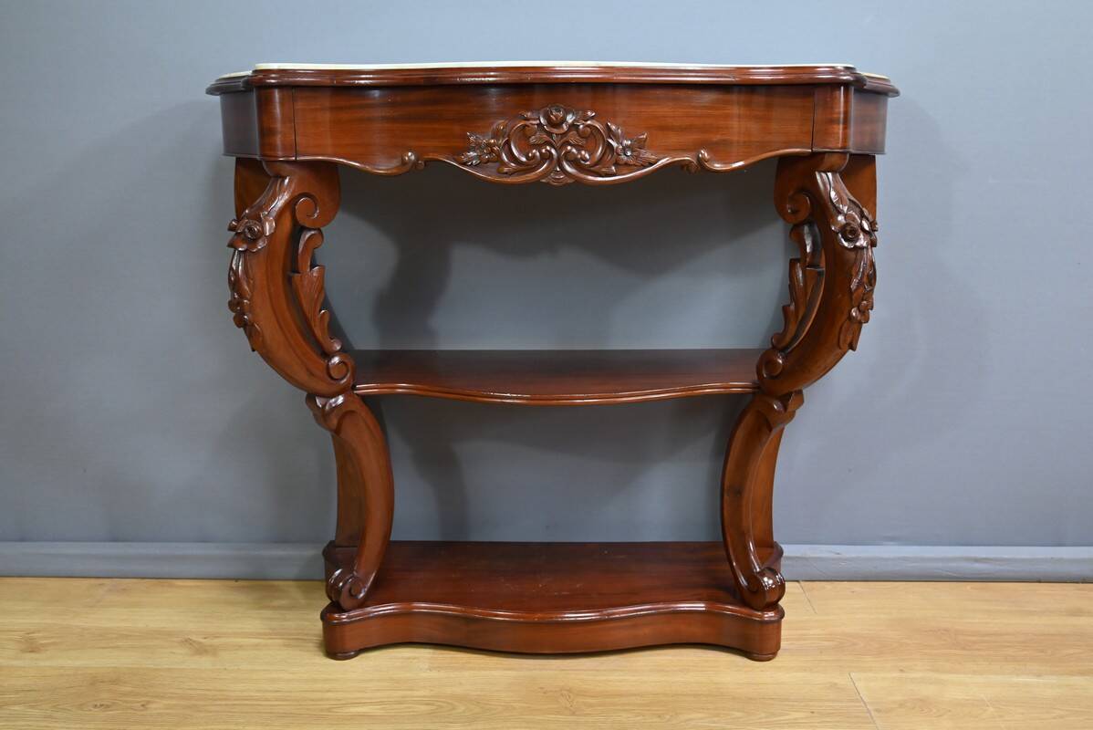 Mahogany Console, Napoleon III Period – Part 2 of the 19th Century