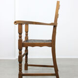 Vintage Medieval Oak Chairs, set of 4