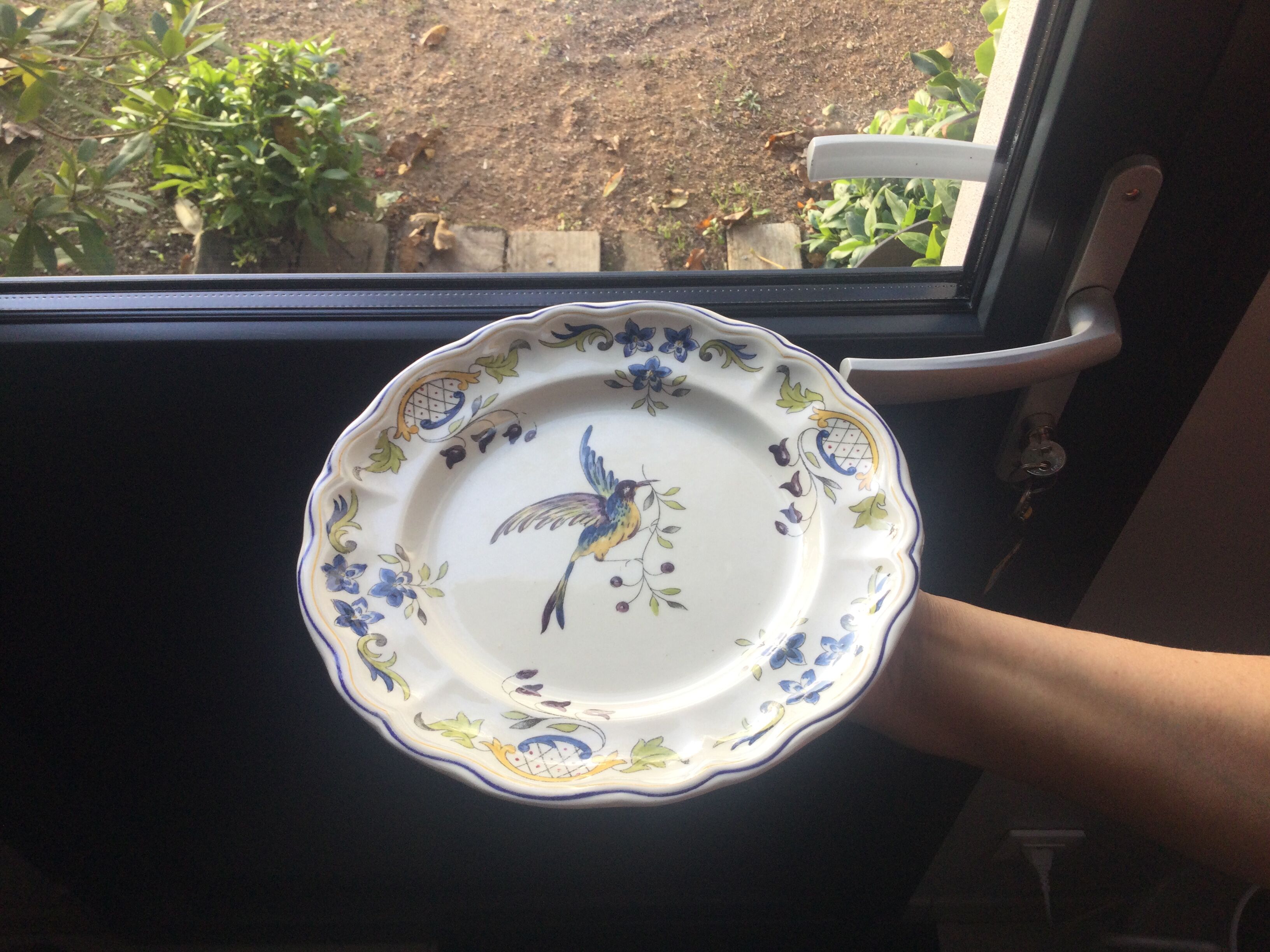 Beautiful bird plates model Clery longchamp iron earth