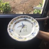 Beautiful bird plates model Clery longchamp iron earth