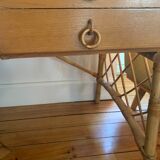 Louis Sognot rattan desk