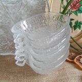 Apple-shaped dessert service - vintage