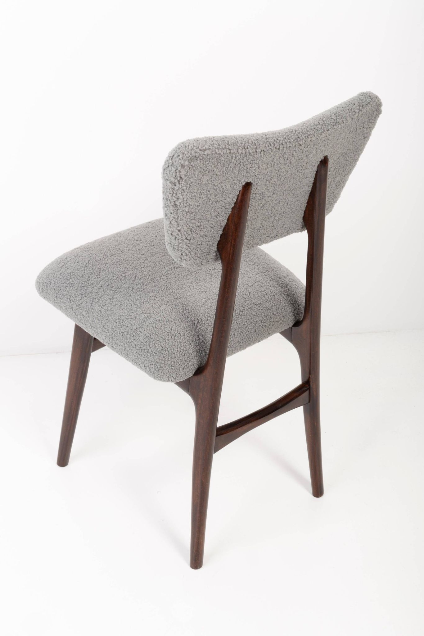 Grey Bouclé Chair from the 20th Century, 1960s