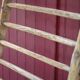 Ancienne barrière pour animaux bois vintage, espalier murale, porte-plantes